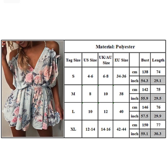RESTOCKED Pastel floral Romper - Picture 4 of 5